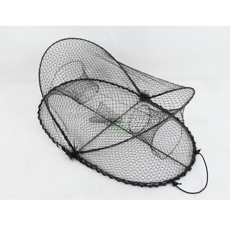 Folding fishing oval opera house crab pot trap