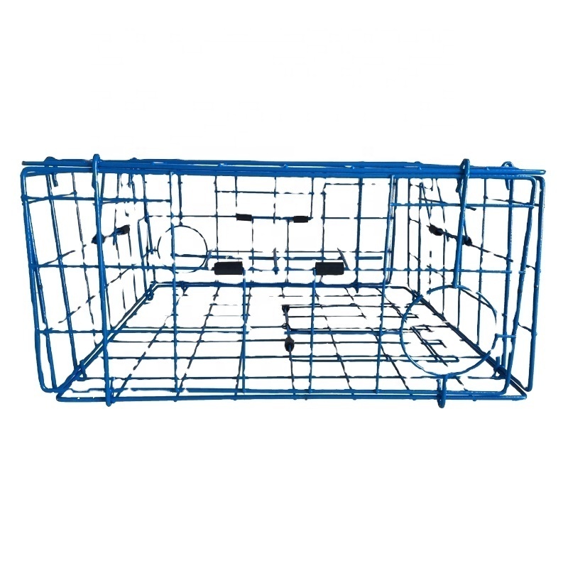 Top Quality Foldable Crab Trap Pot Vinyl Coated Steel Wire for Crabbing Portable Crab Pot for Sale