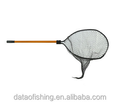 fishing  Landing Net with plastic coated polyester net telescopic handle