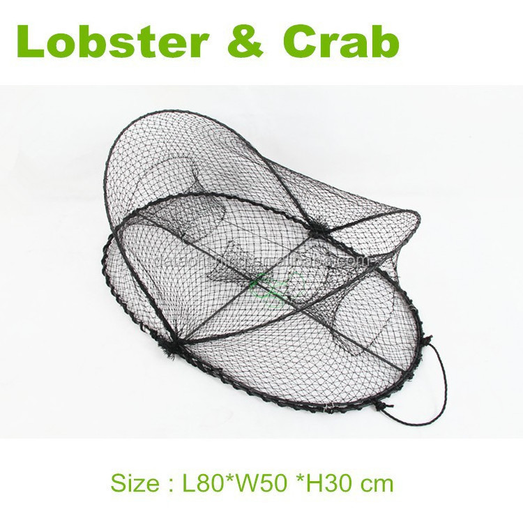 Folding fishing oval opera house crab pot trap