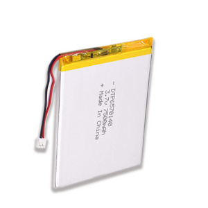 High capacity rechargeable 3.7V 7500mAh lithium polymer battery