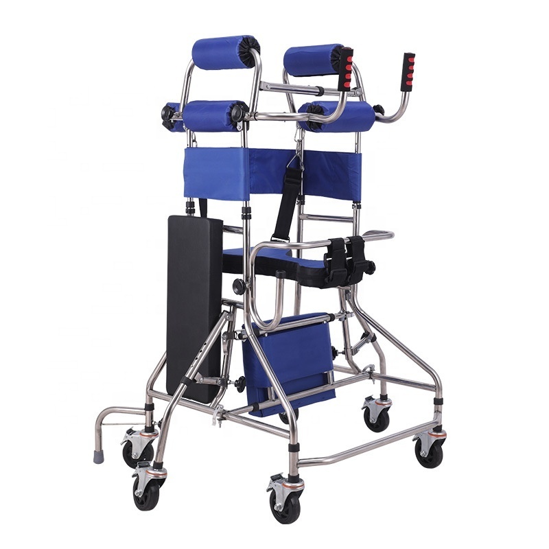 Elderly adult walker assisted lower limb walking path standing frame stroke hemiplegia rehabilitation training equipment