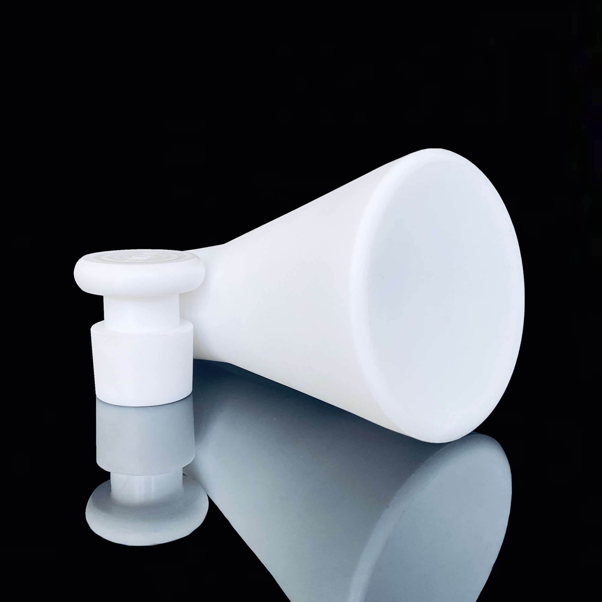 250/500ml PTFE Flat Bottomed Triangular Flask PTFE Capped Volumetric Flask PTFE Conical Flask