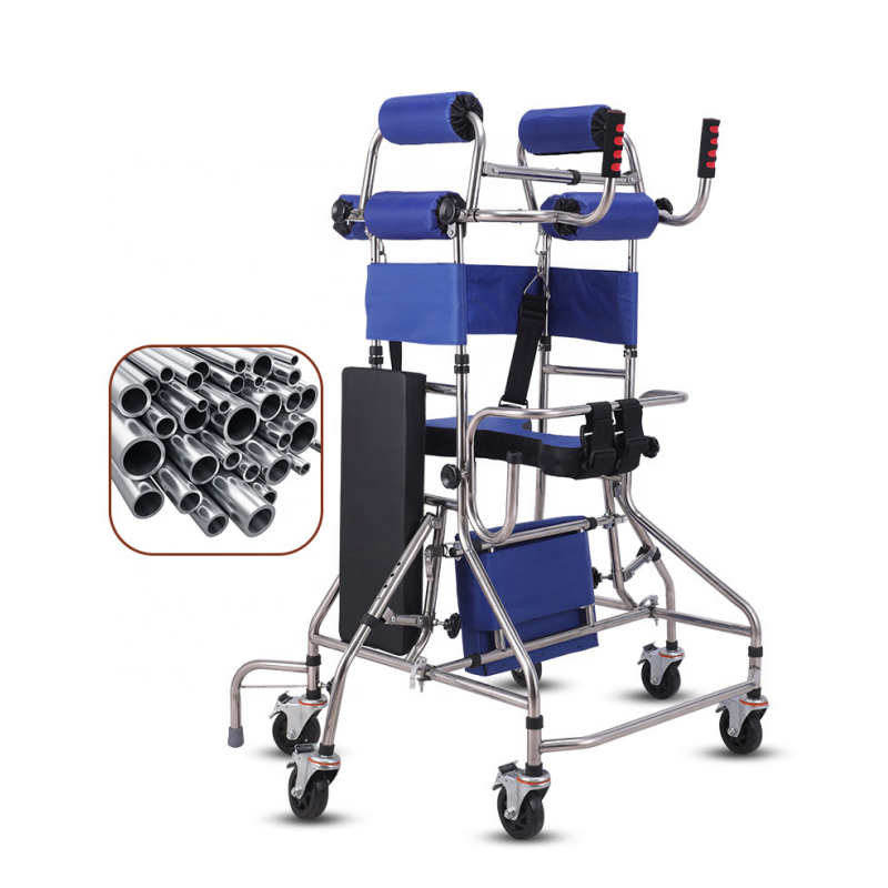 Elderly adult walker assisted lower limb walking path standing frame stroke hemiplegia rehabilitation training equipment