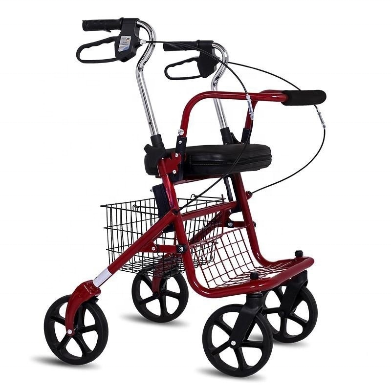 DATA Walking Aid Handcart Senior Shopping Cart Rollator Walker