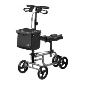 DATA Foldable One-legged Cycle Training Crutch Wheel Walker Knee Walker Scooter