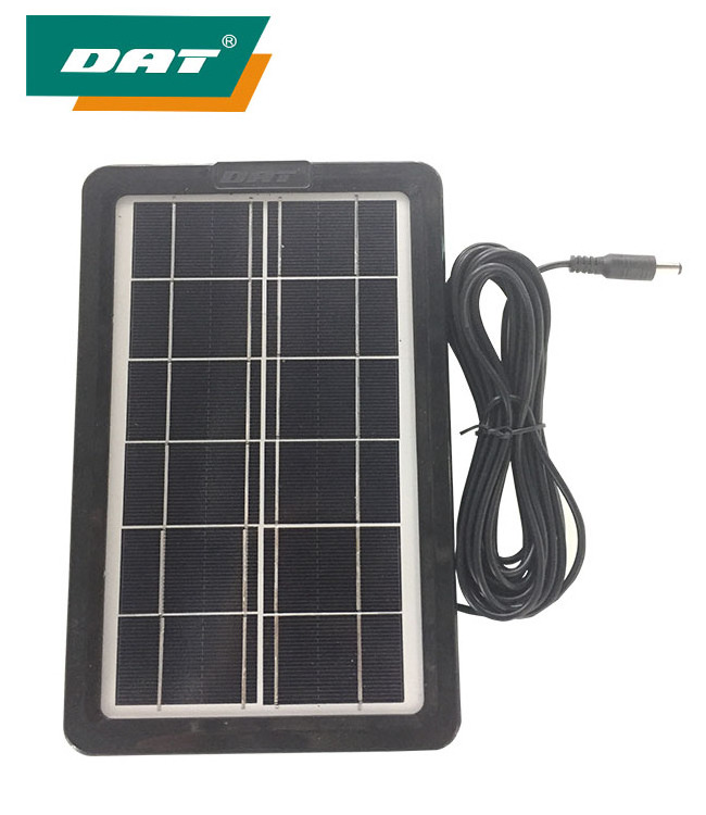 AT-6003B  DAT Outdoor use Solar panel 6v3w solar panel with mobile phone charger line use for earthquake and  island country