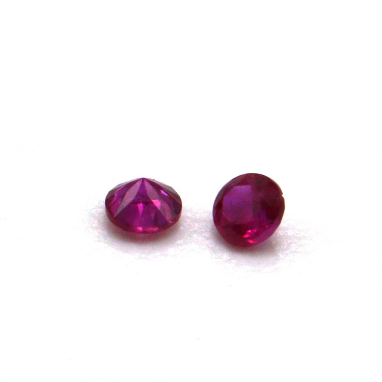 diamond cut 1.5mm natural ruby  loose gemstones stones