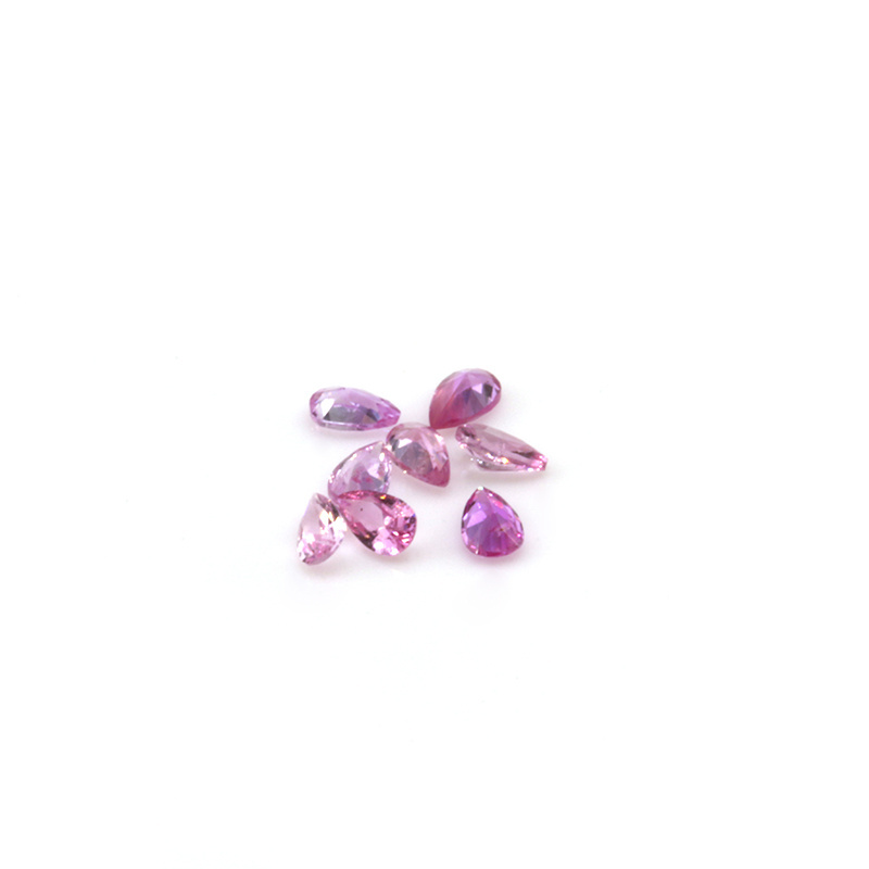 Sri Lanka natural stone  Pear Cut Myanmar Gemstone Natural Pink Sapphire Loose Gemstone  for Jewelry