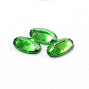 High quality 3x5mm pear shape natural green garnet from Africa