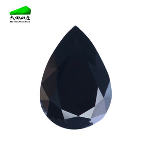 High quality moissanite vvs1 loose wholesale moissanite black pear cut 3x5mm-7x10mm moissanite for jewelry making