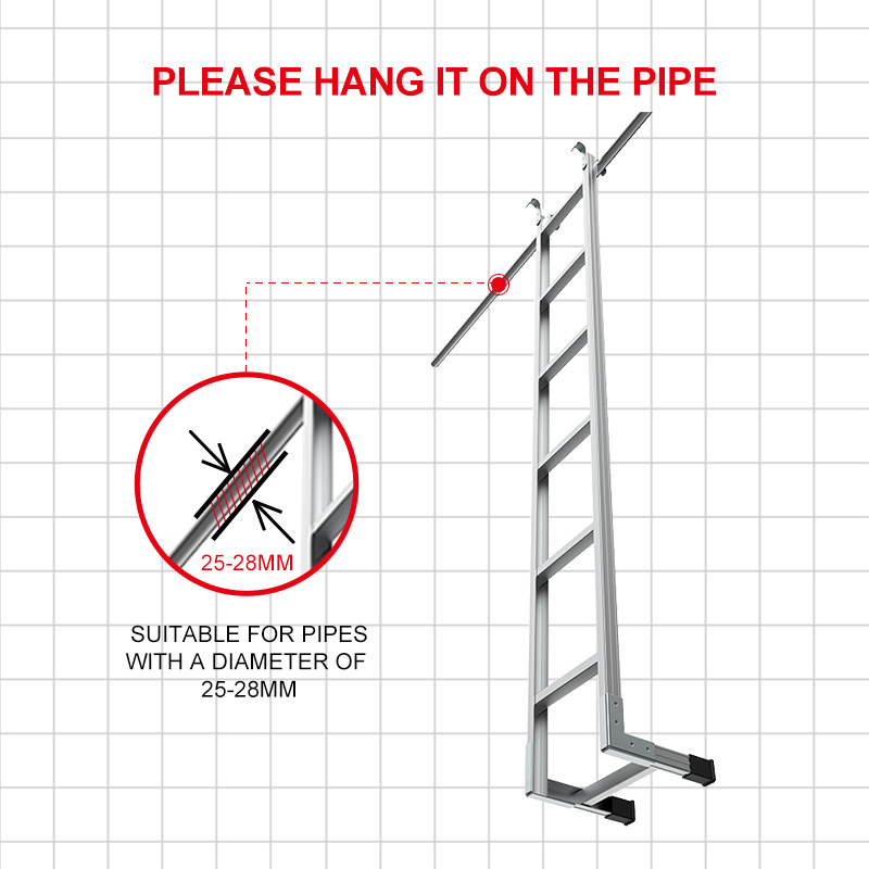 High Quality Aluminum Scaffolding Climbing Ladder For Warehouse Construction Step Monkey Ladder