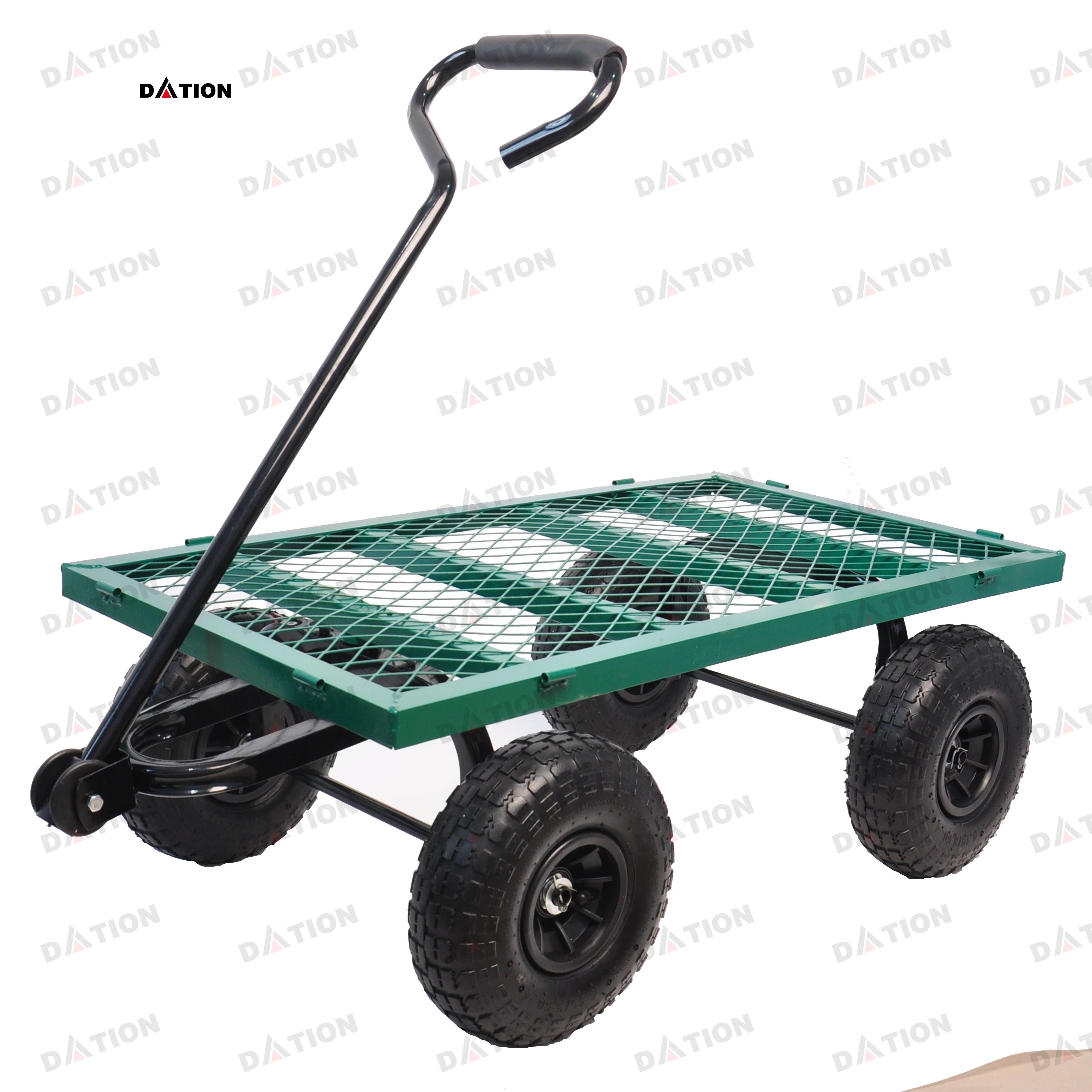 Household Garden Carts Courtyard Folding Camping Wagon Cart Lawn Outdoor Aluminum Heavy Duty Beach Wagon