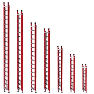 Good Quality Lightweight Fiberglass High Visibility Extension Ladder Telescopic Ladder Fiberglass Ladder