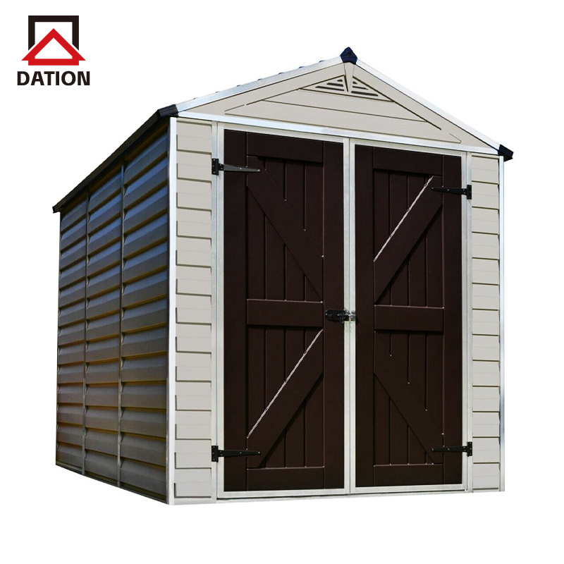 Hot Sales Aluminum Metal Storage Shed for Garden and Tools w/Sliding Double Lockable Doors Sun House