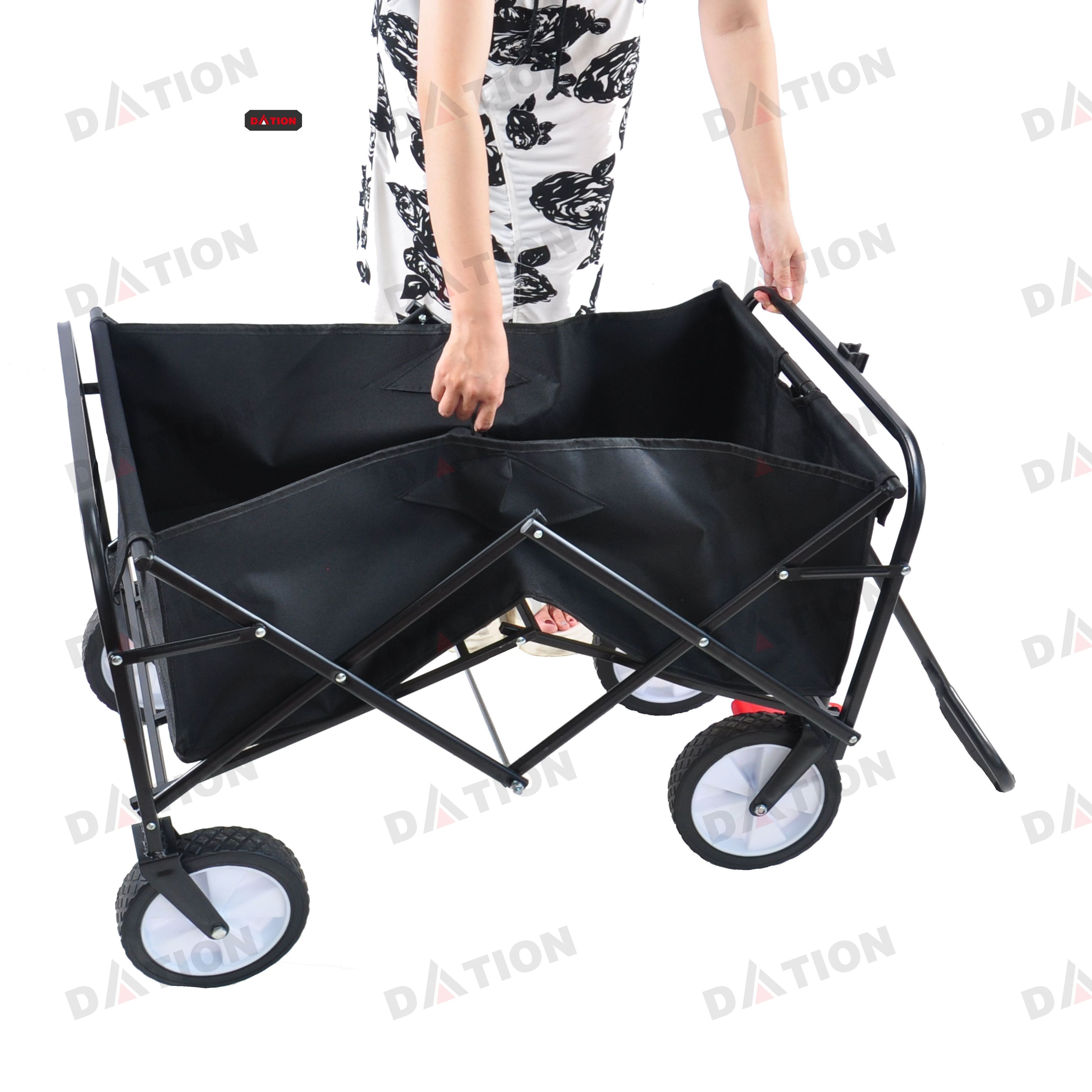 Oem Four Wheel Outdoor Camping Foldable Collapsible Wagon Folding Utility Beach Sport Wagon