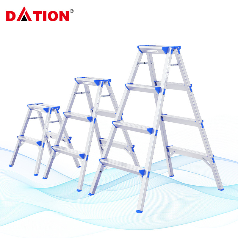 High Quality Aluminium Ladder Step Ladder Silver Color Foldable Lightweight Step Stool Ladder 2 Steps