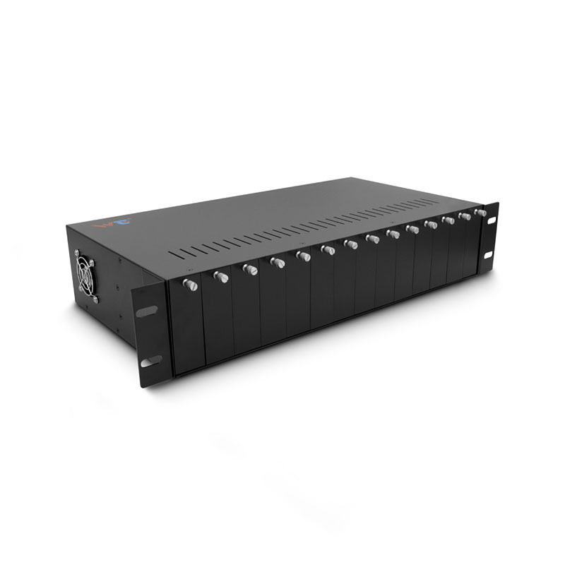 Manufacturer wholesale 2U-14 slot fiber optic transceiver power rack plug-in transceiver management power box rack