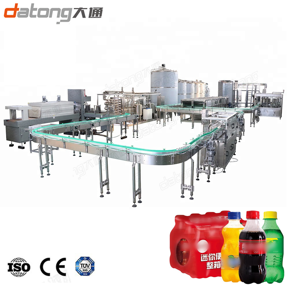 Complete Production Line For Carbonated Soft Drink Filling Bottling Machine Soda Water Plant CSD Filling Machine