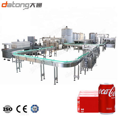 Full Automatic Can Filler And Seamer Machine Carbonated Beverage Canning Equipment