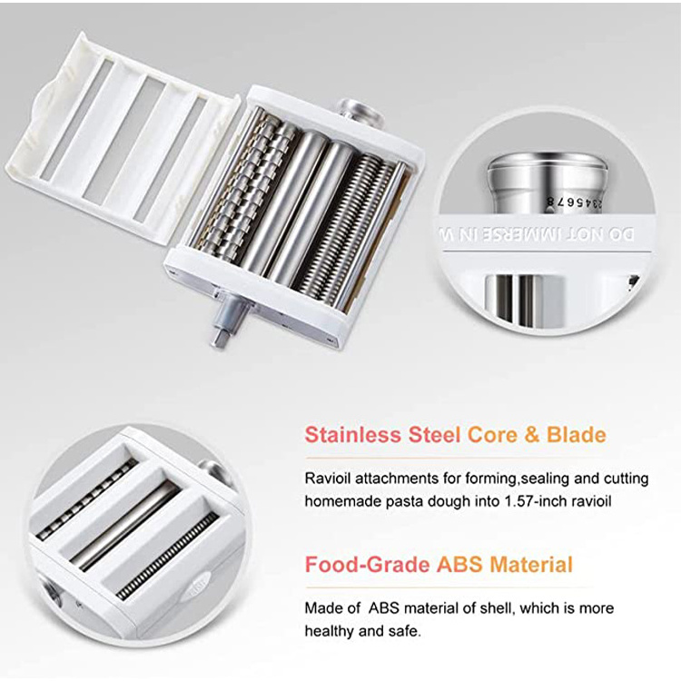 AMZCHEF accessoires kitchenaid pasta maker food processor pasta roller fettucine cutter attachment kitchenaid accessories