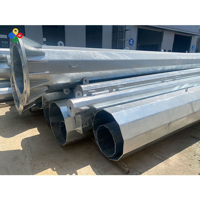 Factory direct sales anti-corrosion and anti-rust 15M-30M high mast light pole for industrial site