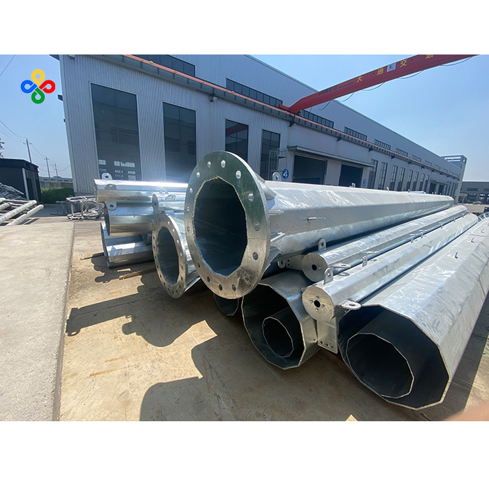 Factory direct sales anti-corrosion and anti-rust 15M-30M high mast light pole for industrial site