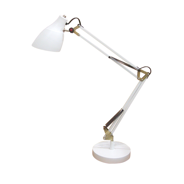 Reading led desk lamp adjustable swing arm with clip for home office bedroom den lighting