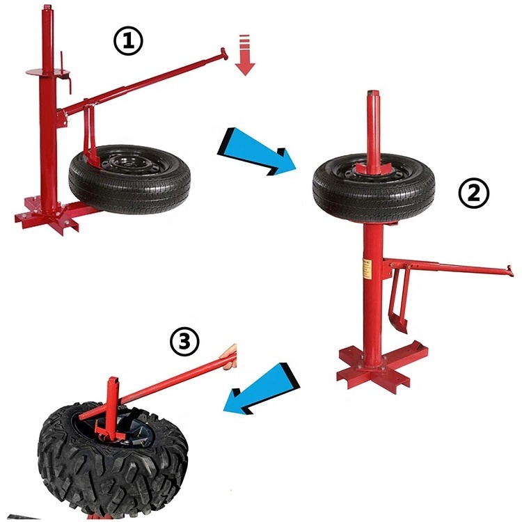 Manual Car Motorcycle Tire Changer Machine Tools Combo