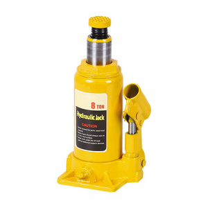 Economic 8 Ton Two Stage Hydraulic Double Ram trolley Bottle Jack With Safety Valve