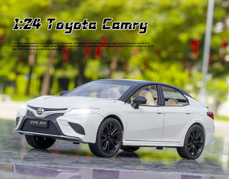 CHEZHI Diecast 1:24 Model Cars Alloy Camry Model Car Pullback Die Cast Car