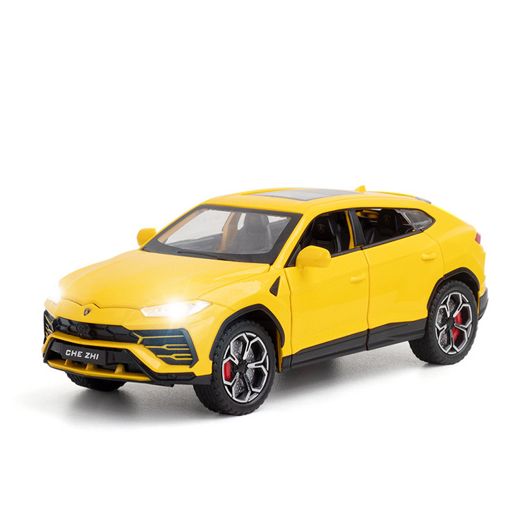 CHEZHI Pull Back Alloy Car Toy Model 1/24 Urus SUV Diecast Model Car for Children