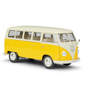 Hot Sell Welly Diecast Toy Vehicles 1/18 T1 Bus Classic Model Car Vans Diecast VW Toys