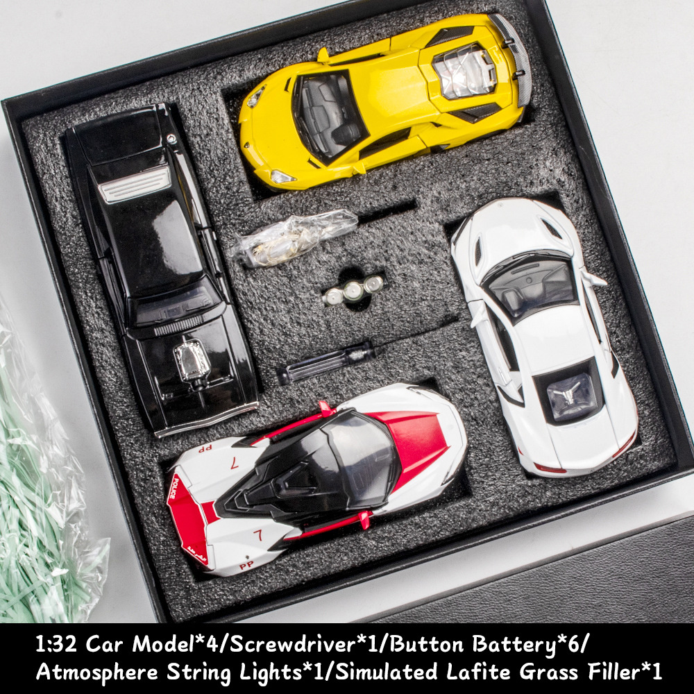 Miniauto Popular Diecast Car Toys Set 1/32 Gift Box Model Car Fast and Furious Alloy Toy Cars Set