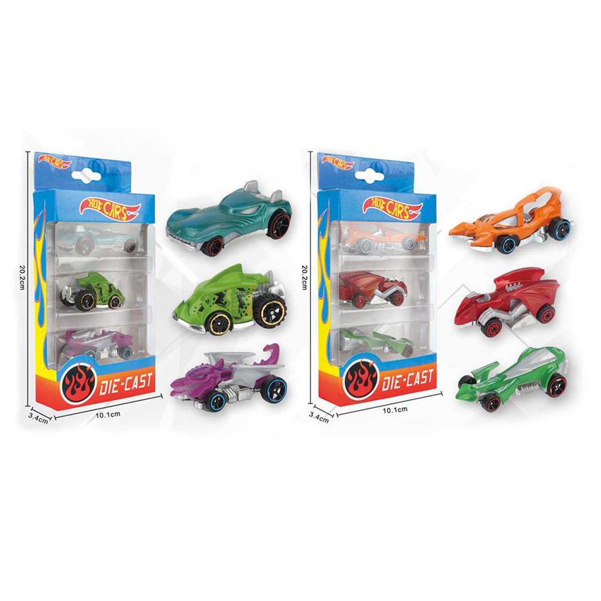 Best-saling 1/64 Hot Slide Wheels 3pcs Diecast Alloy Toy Cars for Children