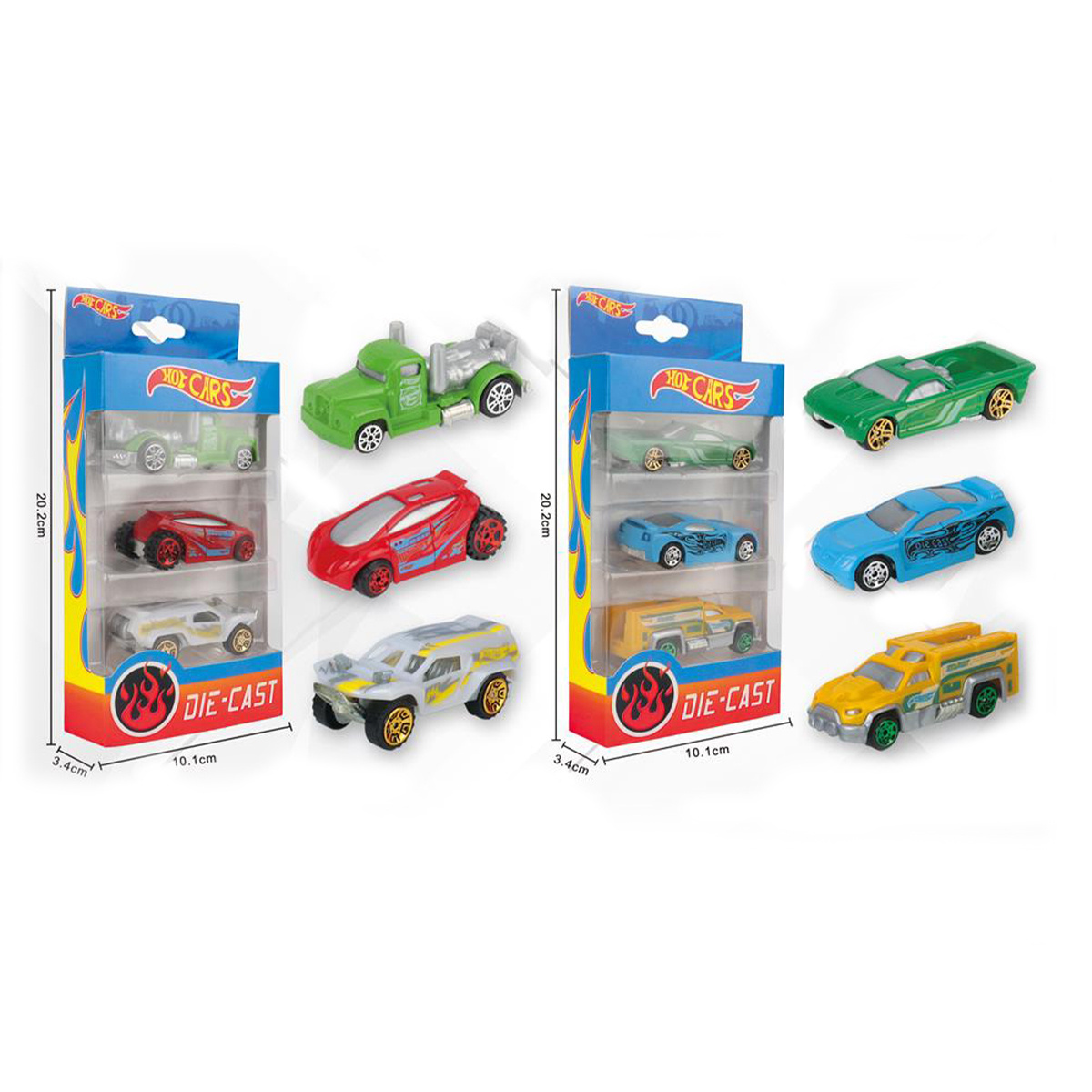 Best-saling 1/64 Hot Slide Wheels 3pcs Diecast Alloy Toy Cars for Children