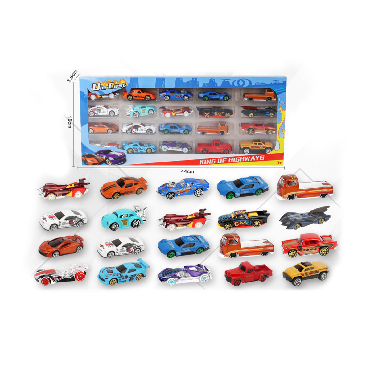 Miniature Popular 1/64 Diecast Car 20pcs Hot Free Wheels Alloy Car Toy As Children Gifts