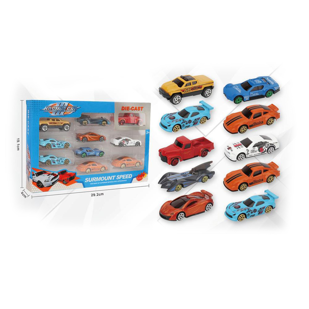 Newest Style Mini 10pcs Hot Slide Wheels Toy Car Model 1/64 Scale Diecast Toy Vehicles