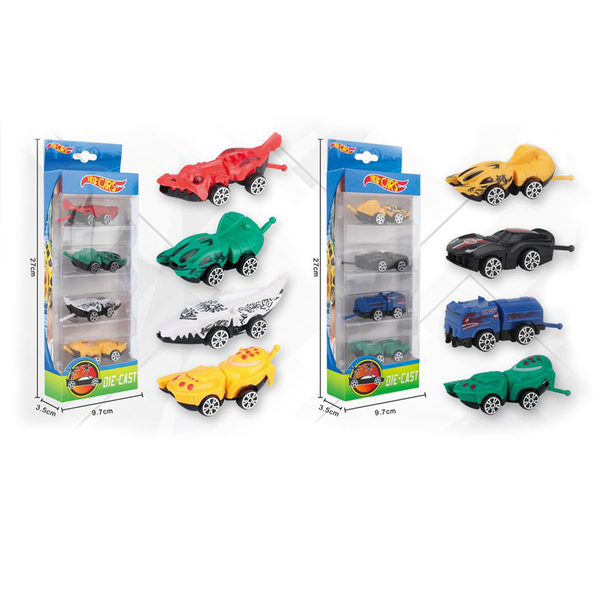 2023 New Arrival Diecast 1:64 Scale 4pcs Hot Free Wheel Car Toy Model for Kids Gifts