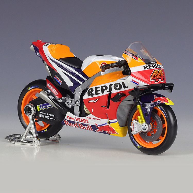 Maisto 1/18 Diecast Motorcycle Scooter RC213V Racing 2021 MOTO GP Motorcycle Diecast Toys Metal Model