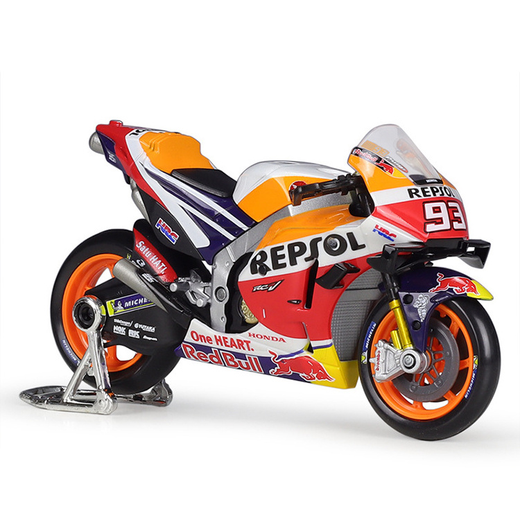 Maisto 1/18 Diecast Motorcycle Scooter RC213V Racing 2021 MOTO GP Motorcycle Diecast Toys Metal Model