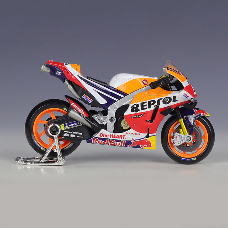 Maisto 1/18 Diecast Motorcycle Scooter RC213V Racing 2021 MOTO GP Motorcycle Diecast Toys Metal Model