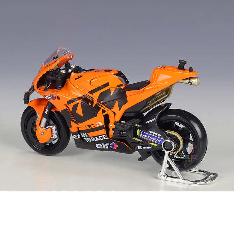 Maisto Motorcycle 1/18 scale KTM Team MOTO GP RC16 Front wheel steering Motorcycle Diecast Model Manufacturer