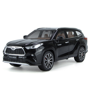 Jinlifang Hot Sale Model Car 1/24 Highlander Car Model Toy 4 Door Opening Wholesale Model Cars