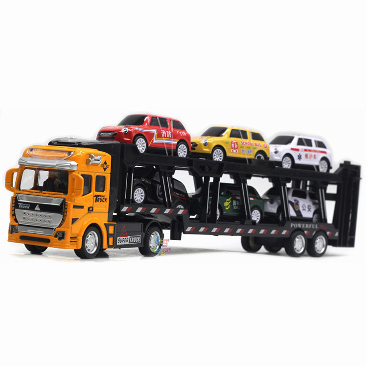 Scale 1/48 Super Trucks Metal Diecast Alloy Toys Transporter Cars Models for Boys Kids Vehicles Hobbies Collection