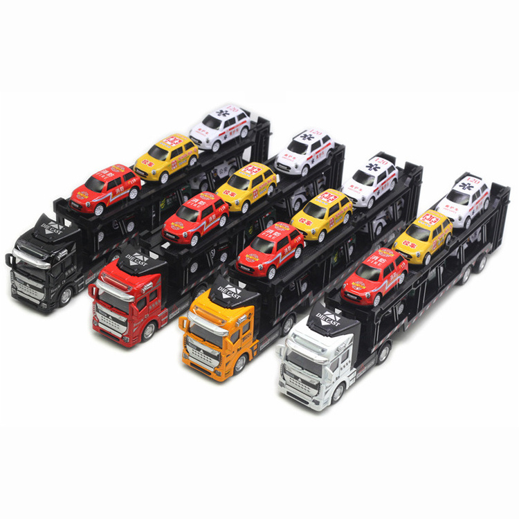 Scale 1/48 Super Trucks Metal Diecast Alloy Toys Transporter Cars Models for Boys Kids Vehicles Hobbies Collection