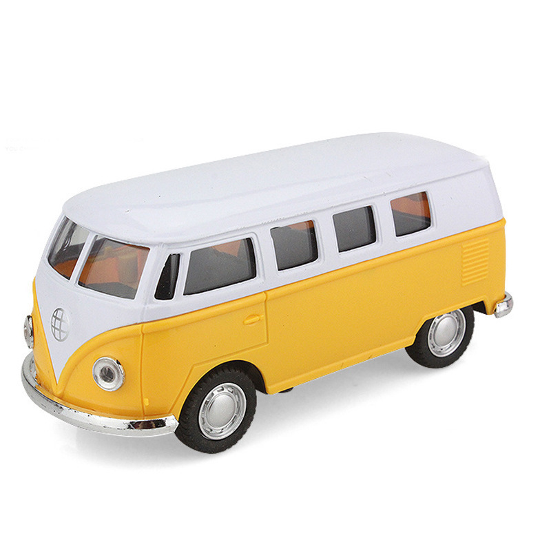 Factory Wholesale Toy Bus Diecast T1 Bus Alloy Model Car Pull Back Diecast Model Bus