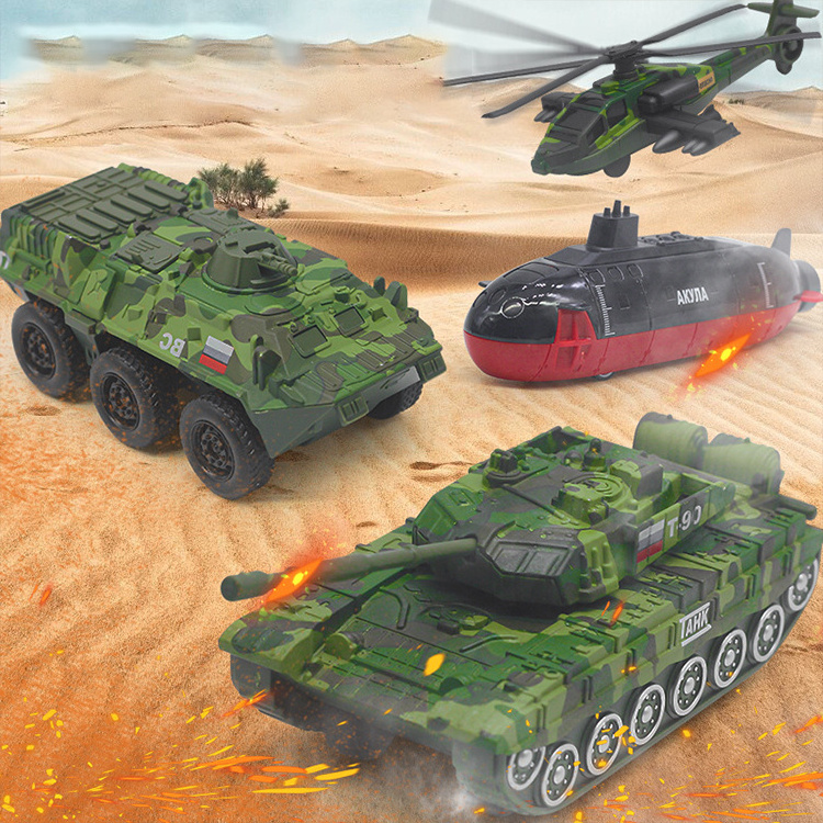 8 Options 1/50 Alloy Tank Kits Simulated Tank Armored Vehicle Submarine Fighter Model Children's Puzzle Toy Collection Gifts