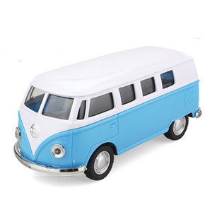 Factory Wholesale Toy Bus Diecast T1 Bus Alloy Model Car Pull Back Diecast Model Bus