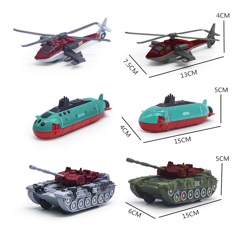 8 Options 1/50 Alloy Tank Kits Simulated Tank Armored Vehicle Submarine Fighter Model Children's Puzzle Toy Collection Gifts